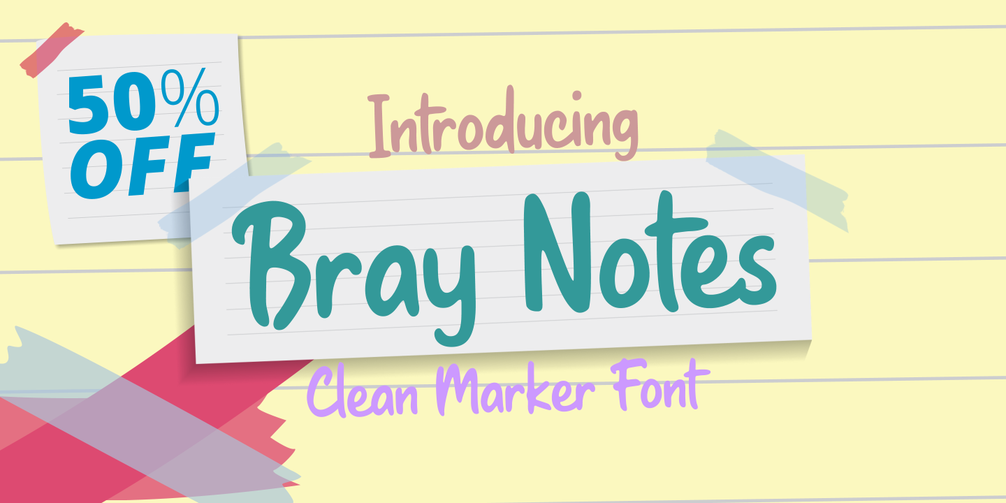 Шрифт Bray Notes